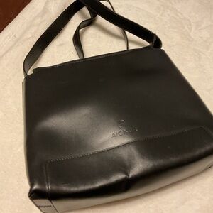 Vintage Etienne Aigner “Classic A” embossed Leather Shoulder Bag